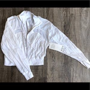 Lululemon “Serve it” white Jacket size 4